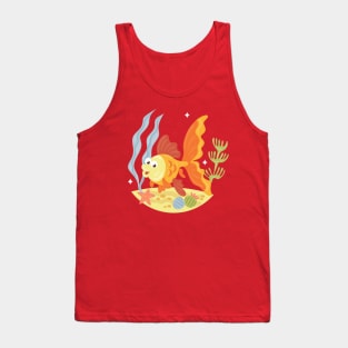 Fish Colorful Hand drawn Illustration Tank Top